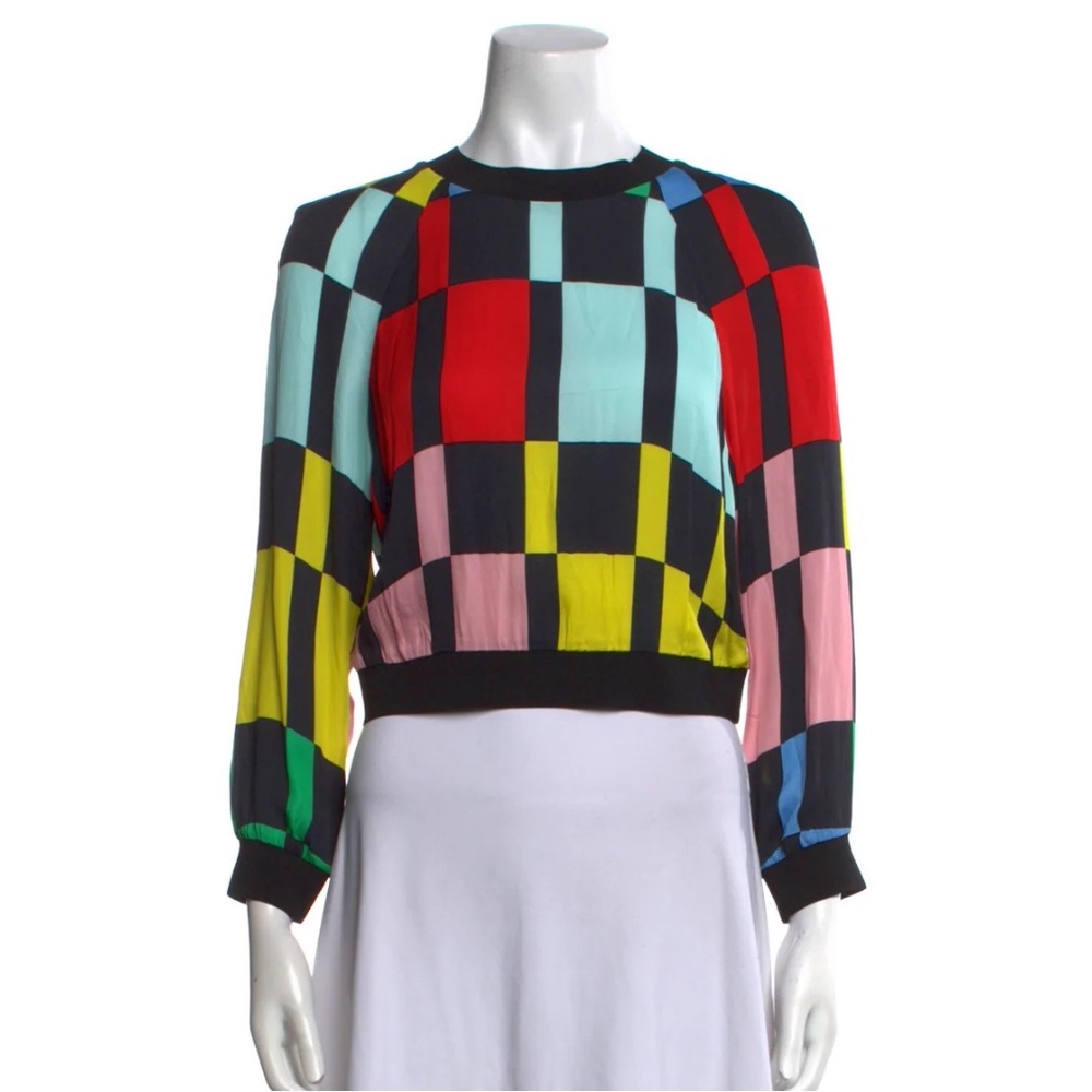 Alice + Olivia Multicolor Long Sleeve Top